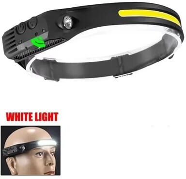 Uplifted Finds Panoramic COB LED Pro Motion Sensor Rechargeable Headlamp white Light