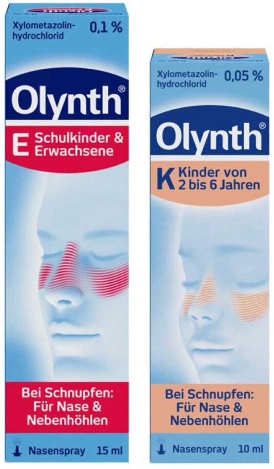 Olynth 0,05% 10 ml Nasenspray + Olynth 0,1% 15 ml Nasenspray 1Set