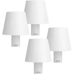 Eaxus, Tischlampe, 4er-Set Innovatives Flaschenlicht – Wiederaufladbare Akku-Flaschenlampe, 3 Lichtfarben (100 lm)