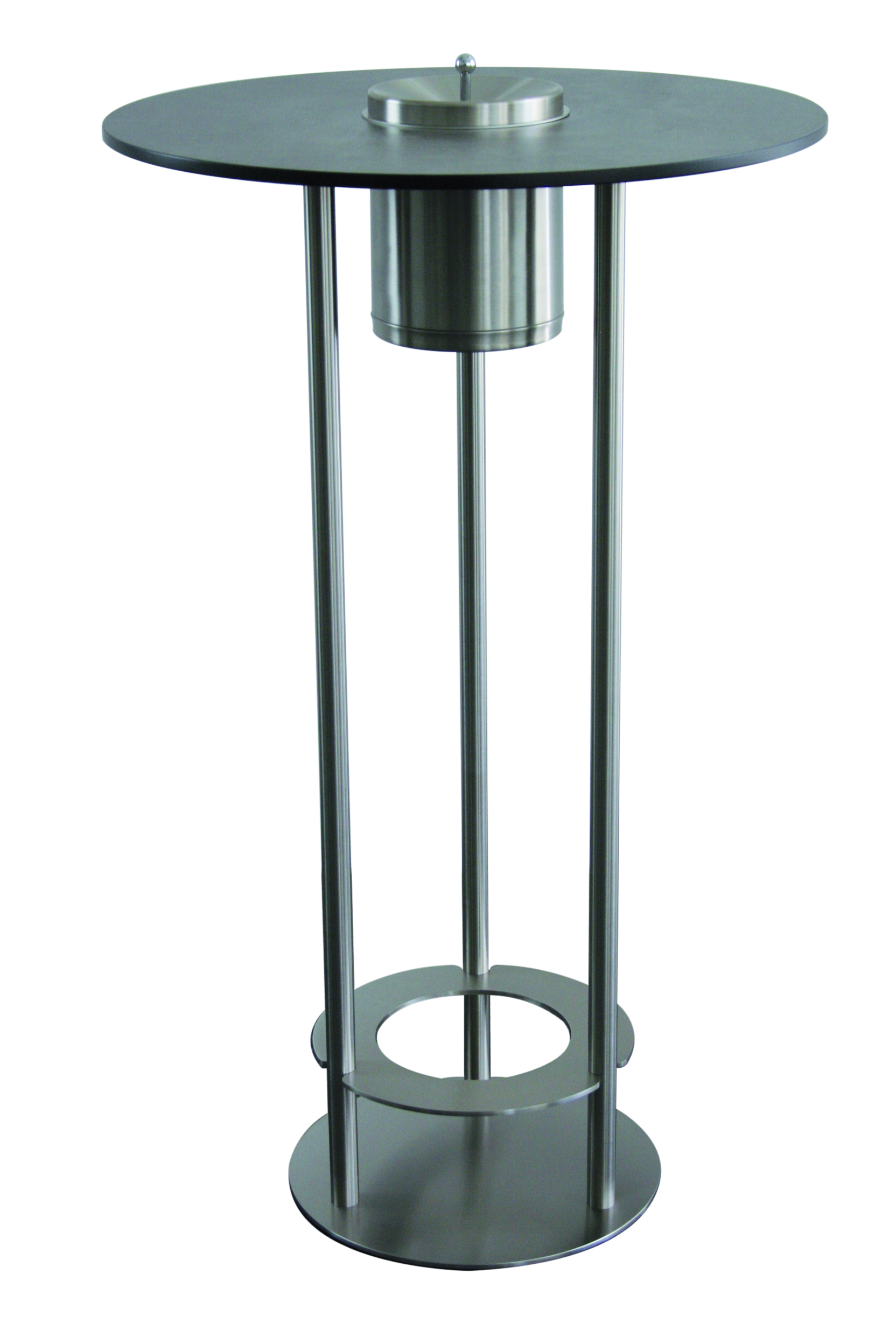 TKG 400100 Rauchertisch Meeting Point Edelstahl mit 6 Liter Behälter