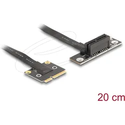 Delock Adapter Mini PCIe Stecker zu PCIe 3.0 x1 Buchse 90° g, Mainboard Zubehör