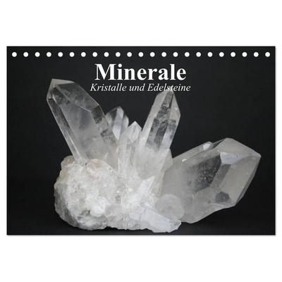 Minerale. Kristalle und Edelsteine (Tischkalender 2027 DIN A5 quer), CALVENDO Monatskalender