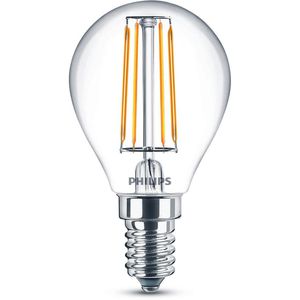 Philips LED-Lampe Filament, E14, 4,3W ersetzt 40W, neutralweiß