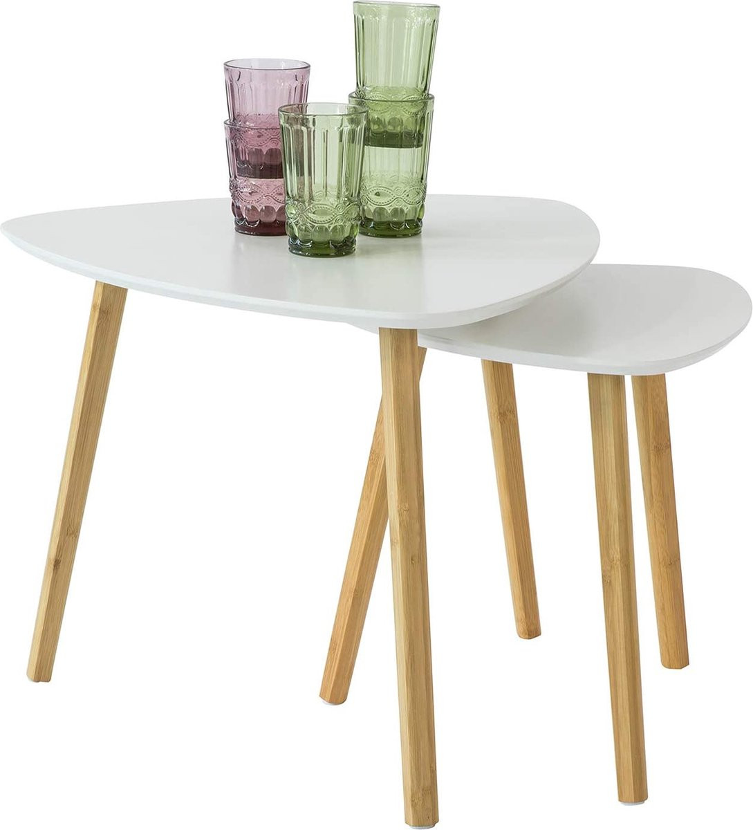 Moderne luxe koffietafel en bijzettafel voor in de woonkamer