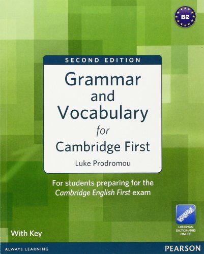 Luke Prodromou - Grammar and Vocabulary for Cambridge First (with Key) (Grammar & vocabulary) - Preis vom 09.10.2026 07:28:09 h