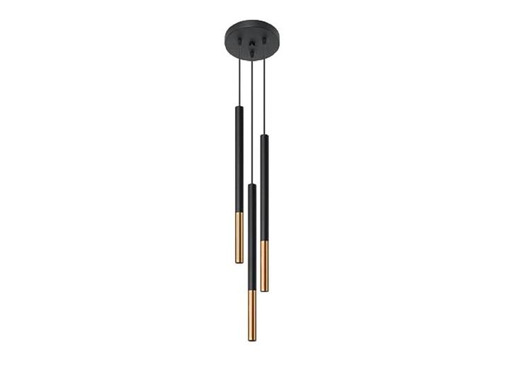 SOLLUX lighting Suspension lampe suspension lampe suspendue - plafonnier acier - 3 flammes - ampoule LED - cuivre noir Mozaica