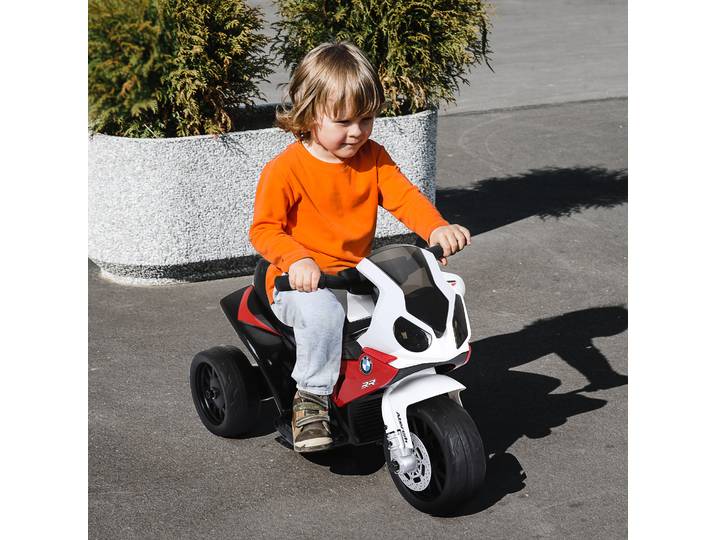 HOMCOM Moto Électrique Enfants BMW S1000 RR Rouge