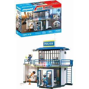 playmobil Spielset CITY ACTION 71874, ab 4 Jahre, Polizeiwache mit Fahndungsraum, 129 Teile