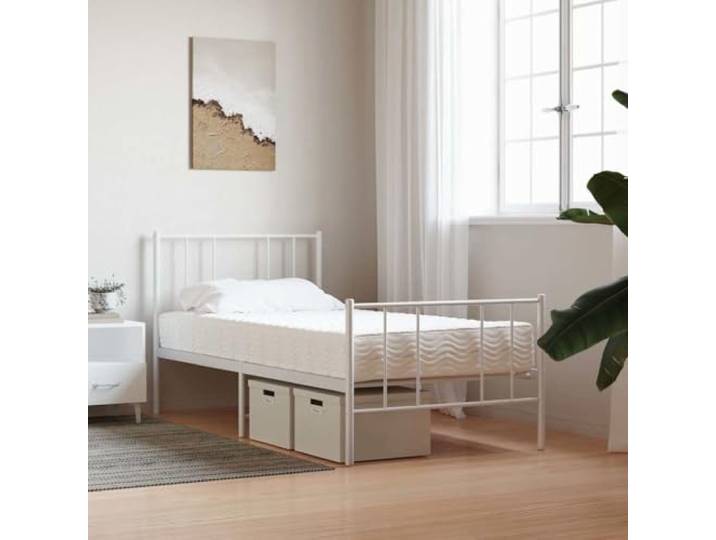 HBBMGYD Matratze, Schaumstoff, weiß, 80 x 210 cm, H2 H3, wendbar Abnehmbarer Strickbezug, 22D PU-Schaum, waschbar bei 40 °C, Reißverschluss, 3 Lagen