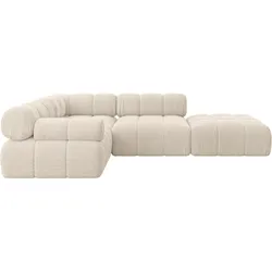 ECKSOFA modulares Sofa Felto-L1 - 285x190x70 cm Beige Cord
