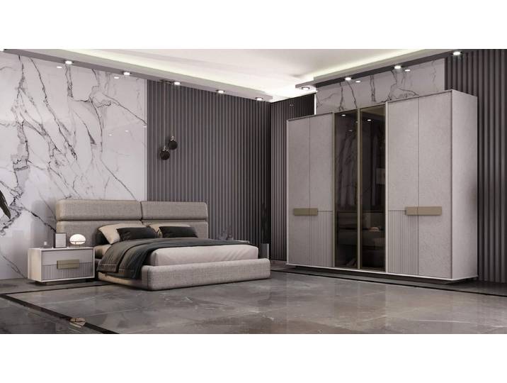 JVmoebel Schlafzimmer-Set Modernes Schlafzimmer Set 4tlg mit elegantem Design und Funktionalität, (4-tlg)