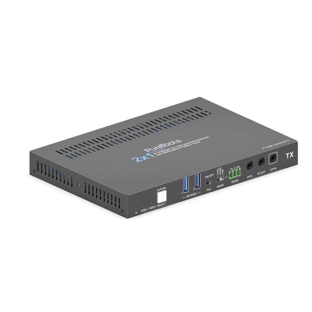 PureTools 2x1 18Gbps HDBaset 3.0 KVM Transmitter PT-HDBT-1021KVM-TX