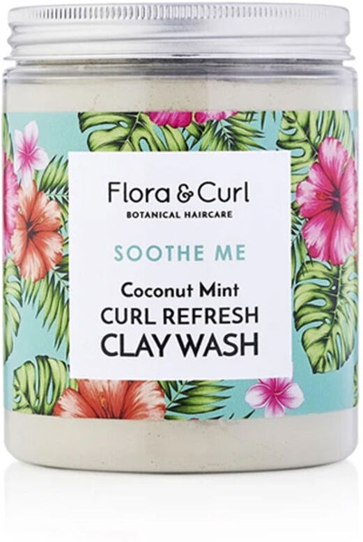 Flora And Curl Soothe Me coconut mint curl refresh clay wash 260 gr