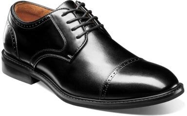 Stacy Adams Bailey - Mens 8.5 Black Oxford Shoes Medium