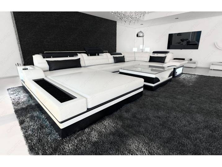 Sofa Mezzo U-Form in Leder