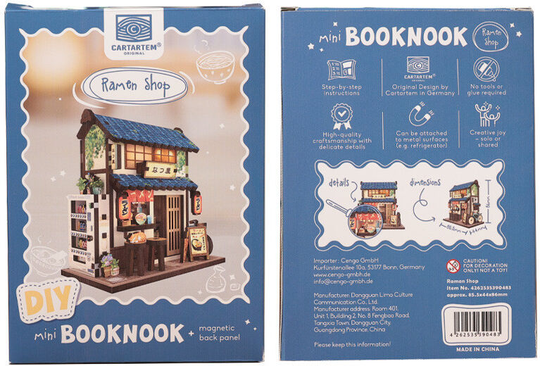 Mini Book Nook Ramen Shop - Tonecheer