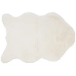 Gözze Fellimitatteppich wollweiss 80 x 120 cm