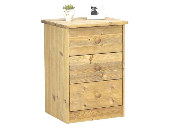 Nelly Kommode 3 Schubladen gebeitzt.