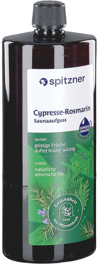 Spitzner Saunaaufguss Cypresse Rosmarin Wellness 1000ml
