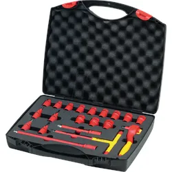 WIHA 43023 - Ratschenschlüssel Set, isoliert, 21-teilig