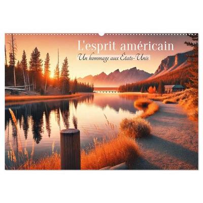 L'esprit américain - Un hommage aux États-Unis. (Calendrier mural 2027 DIN A2 vertical), CALVENDO calendrier mensuel