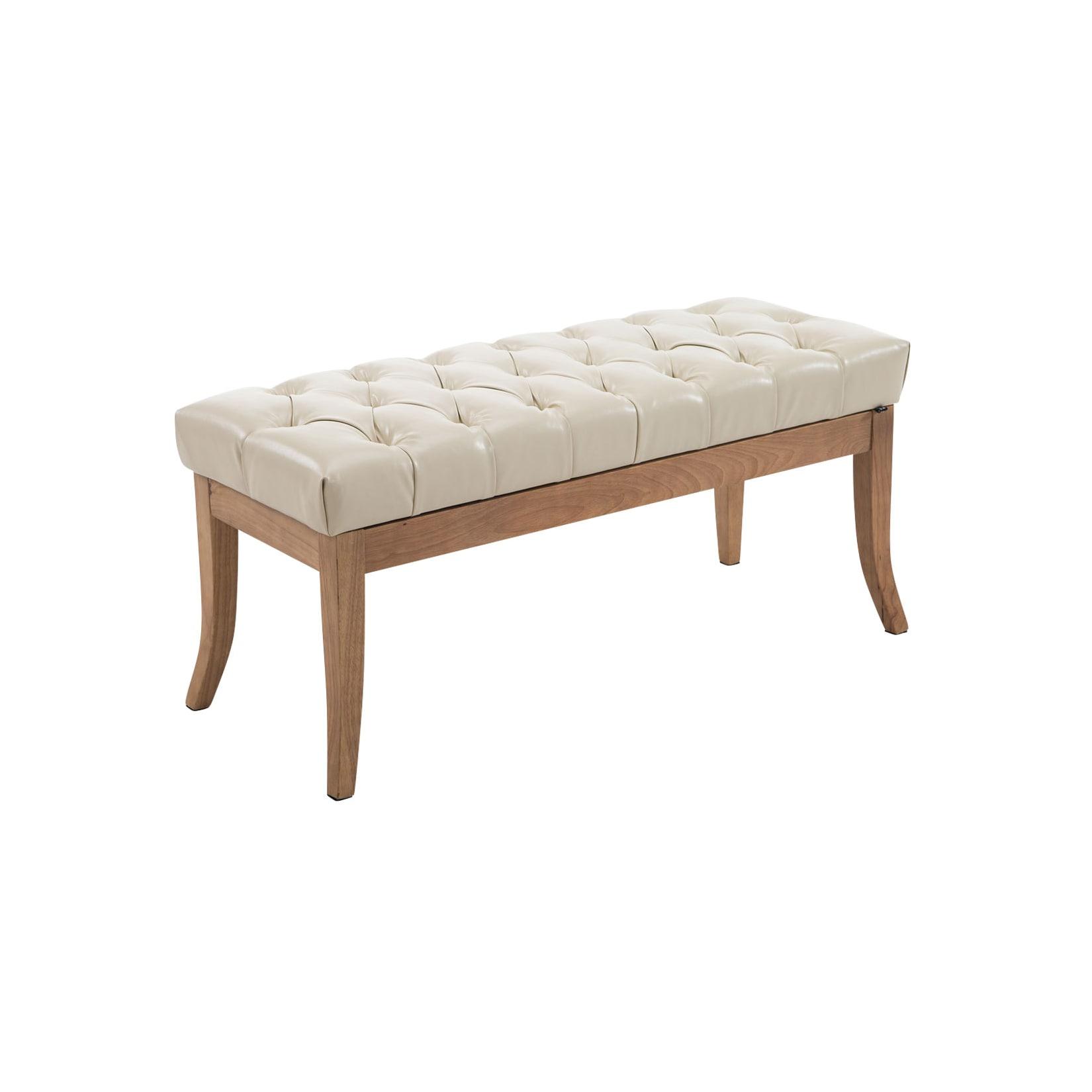 CLP Sitzbank Ramses Kunstleder antik-hell 100 Farbe: creme, Größe: 100 cm
