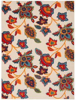 Nourison Aloha Indoor/Outdoor Floral Area Rug