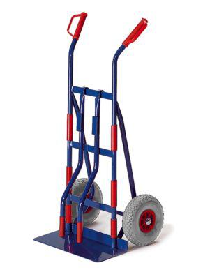 Gerätekarre mit Tragholmen, Vollgummireifen, Tragkraft 250 kg