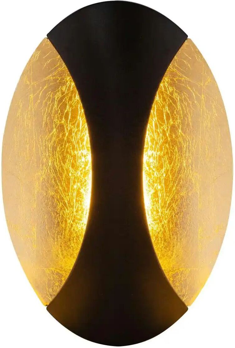 Globo Lighting Wandleuchte   ¦ schwarz ¦ Maße (cm): B: 21 H: 15