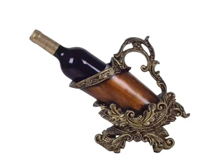 SAGELSHN Deco Weinregal Weinregal Im Vintage-Stil, Harzhalter, Eleganter Thekenständer für Restaurant, Bar