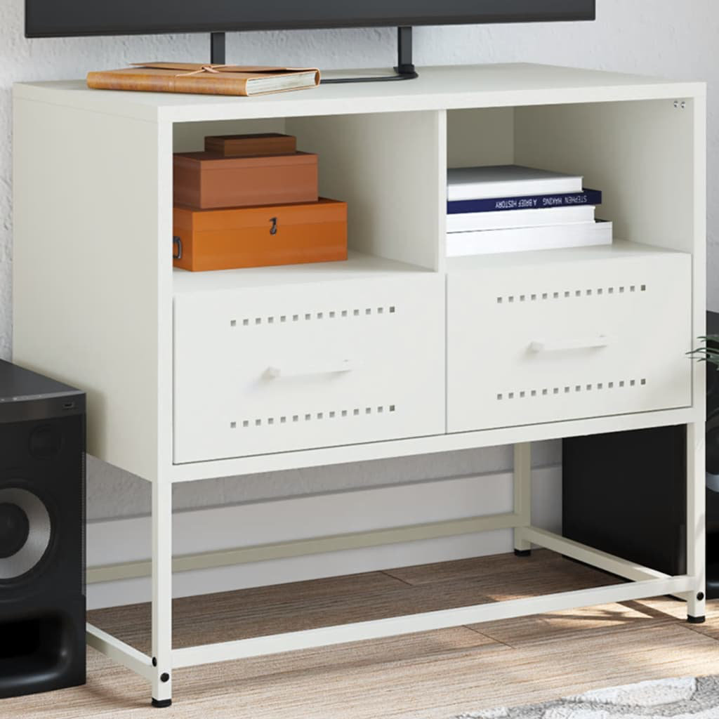 Latitude Run Antwana TV Stand for TVs up to 24" Highgloss Sand Grey 68cm