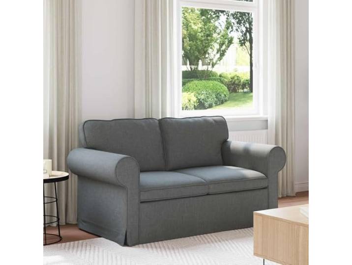 ZQQLVOO Sofa Dunkelgrau 155 x 82 x 80 cm Stoff Modular Design, Metallrahmen, Schaumkissen, Wohnzimmer, Robust