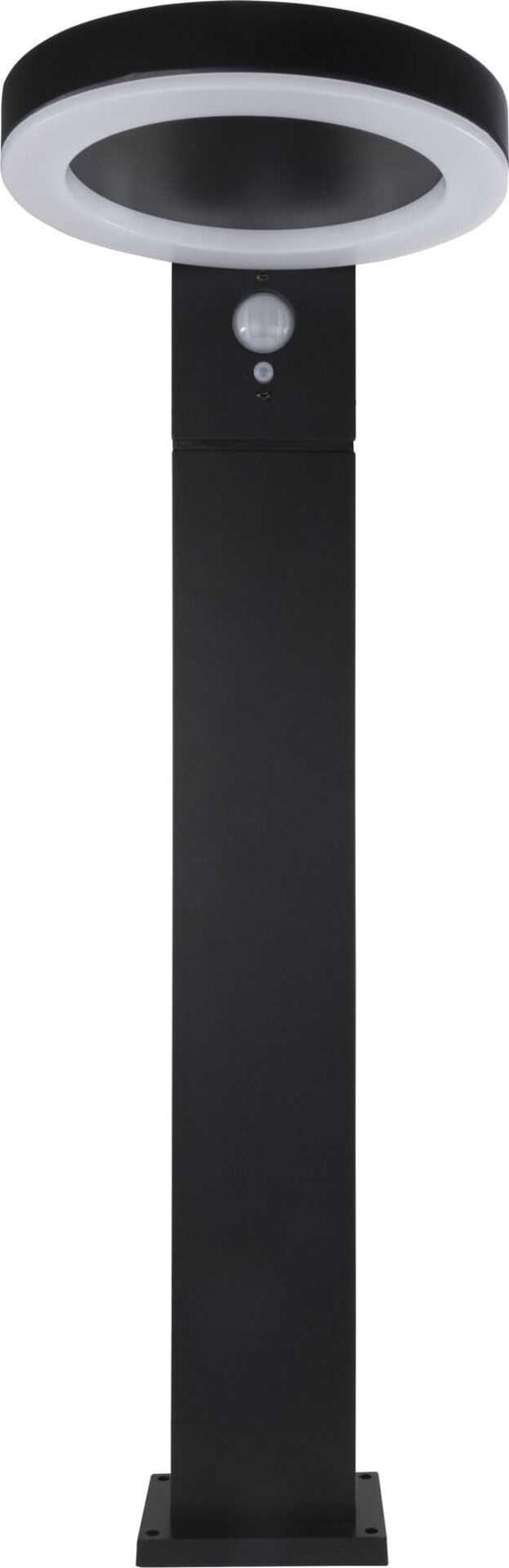 REV LED zonne-energie staande tuinlamp, rond, zwart