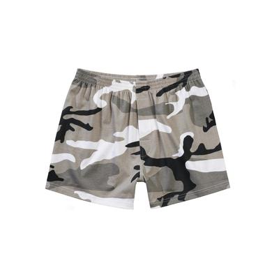 Boxershorts BRANDIT "Brandit Herren Boxershorts", Herren, Gr. L, 1 Stk., grau (urban), 100% Baumwolle, Unterhosen