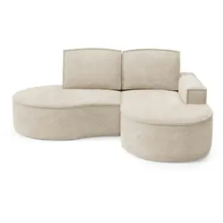 Ecksofa  Flow ¦ beige ¦ Maße (cm): B: 210 H: 88