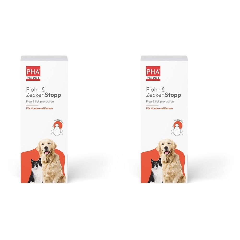 PHA Floh & ZeckenStopp Pumpspray f.Hunde/Katzen 2x 2x100 ml Spray
