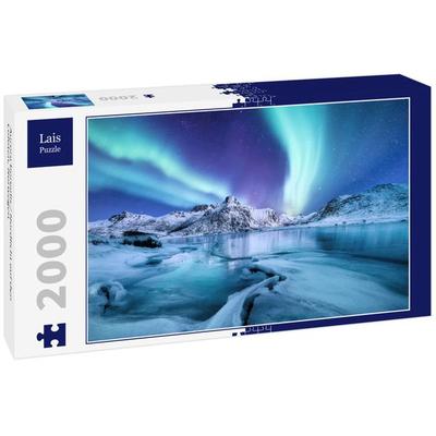 Lais Puzzle Aurora borealis / Nordlicht auf den Lofoten, Norwegen 2000 Teile