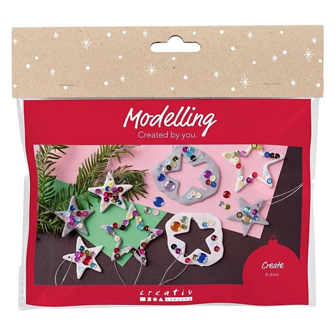 Creativ Company Bastelset Modellieren Weihnachten, Detailfarbe (977830)