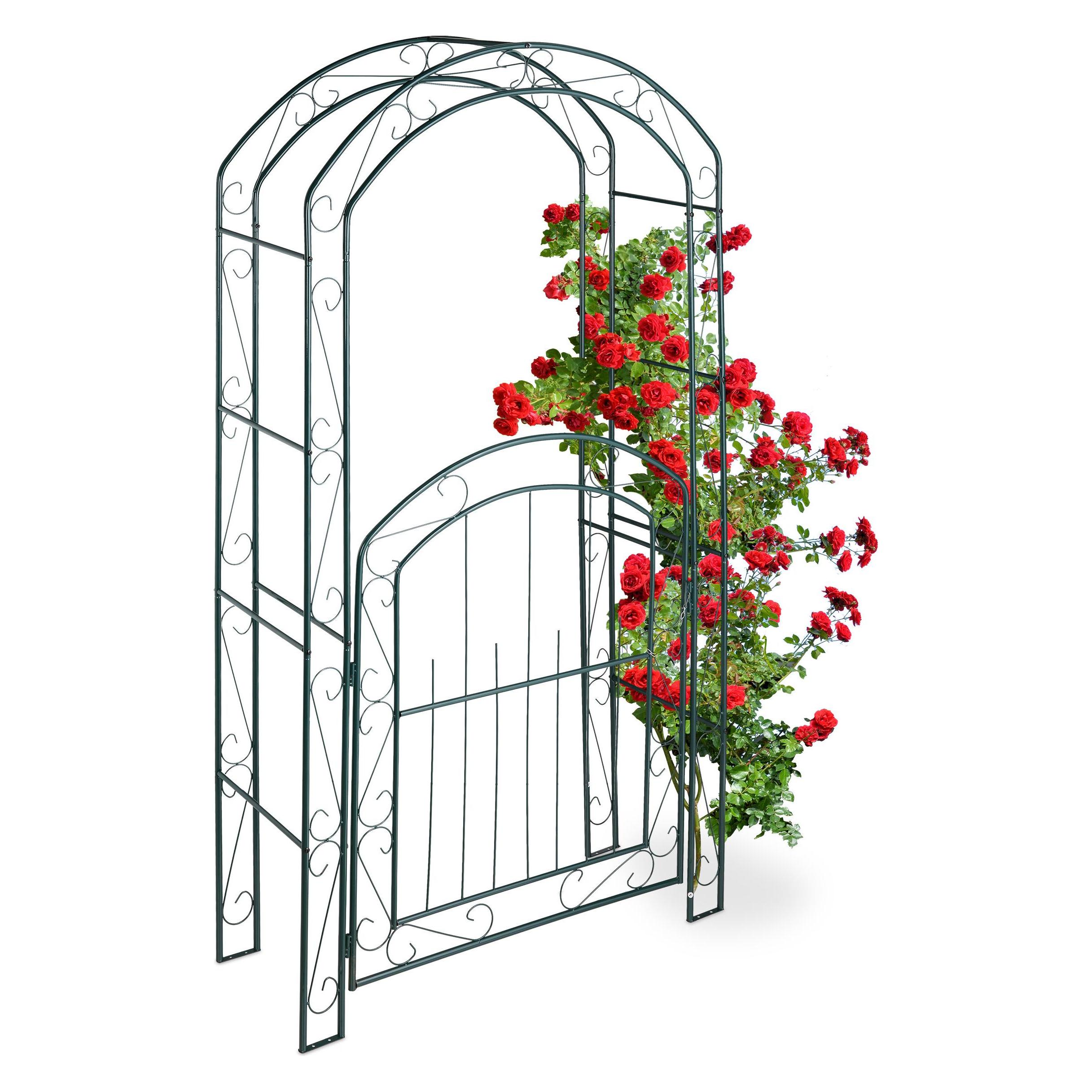 Relaxdays Rosenbogen (43 cm, 115 cm) (4052025262617)