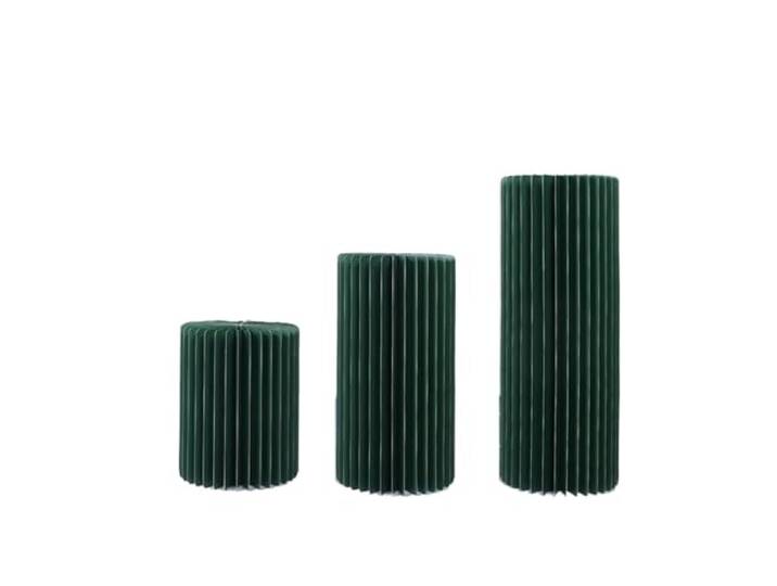 Zymjzbetic Papierfaltzylinder Zylinderständer, Papiersäulen, Sockel, Tortenständer, faltbare Pappsäulen, Zylindertisch, Partys, Geburtstage, Hochzeiten(Green 40 60 80)