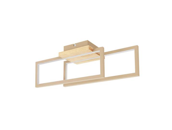 Nettlife LED Deckenleuchte Coesfeld Ⅲ 48/13/16 cm, Silberfarben, Metall, LED integrated, 13x16x48 cm, Lampen & Leuchten, LED Beleuchtung, LED-Deckenleuchten