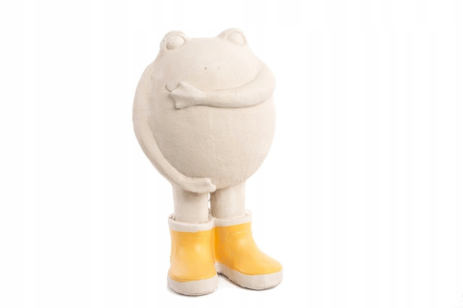 Moderne Keramiek Kikker Figuur in Laarzen - 43 cm