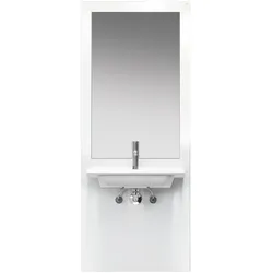 Waschtisch-Modul des Systems S 50, für das elektrisch höhenverstellbare Vorwandelement Waschtisch S50.01.01000, inklusive Waschtisch 950.13.201, ohne Armatur