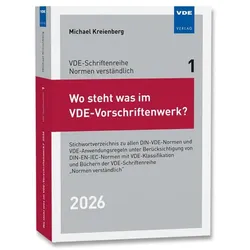Wo steht was im VDE-Vorschriftenwerk? 2026, Fachbücher von Michael Kreienberg