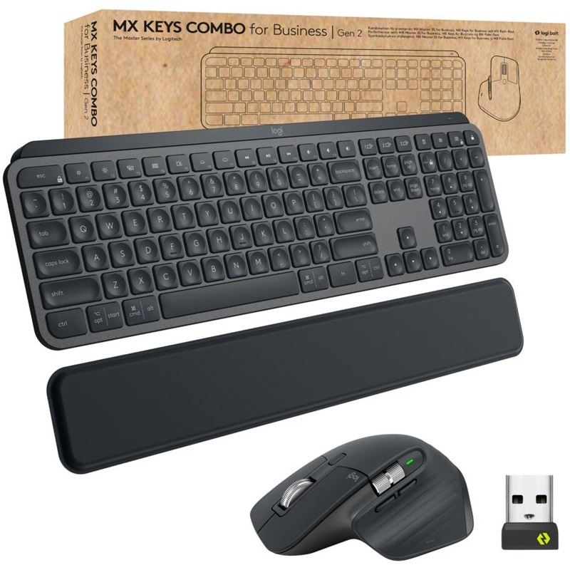 LOGITECH MX KEYS COMBO FOR BUSINESS GEN 2 - GRAPHITE - CH - CENTRAL