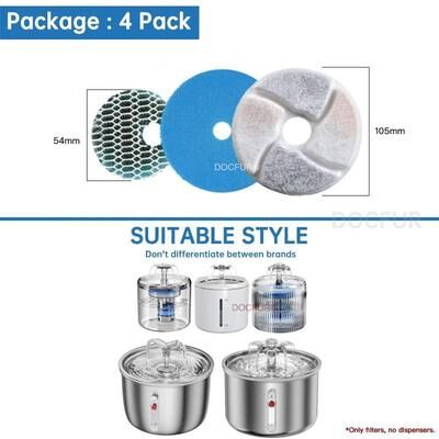 Uplift Picks Cat Water Fountain Replacement Filters For Fresh Pet Drinking Water b