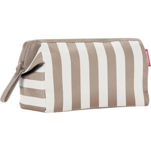 Reisenthel Kulturbeutel Travelcosmetic, 4 L, Breite 26cm, recyceltes Polyester, summerstripes coffee