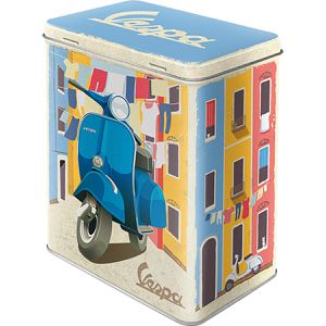 Nostalgic-Art Vorratsdose Vespa Italian Laundry L, aus Metall, 3 Liter, mit Motiv