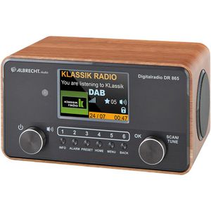 Albrecht Radio DR 865 DAB+, Bluetooth, Stereo, braun