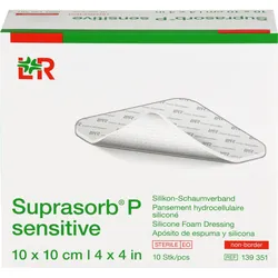 Suprasorb P Sensitive Non Border 10x10 cm 10 ST